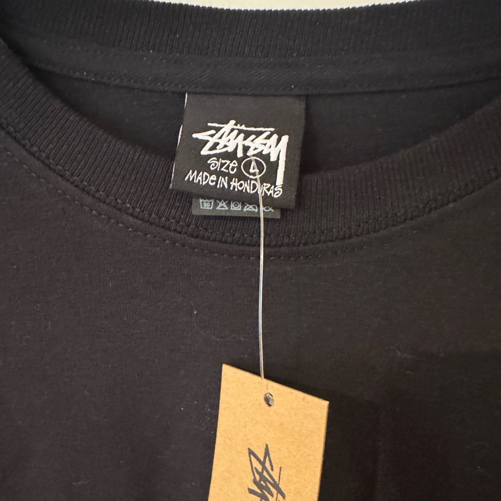 NWT Stussy Honolulu Black Men's T-Shirt - Picture 4 of 6